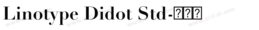 Linotype Didot Std字体转换